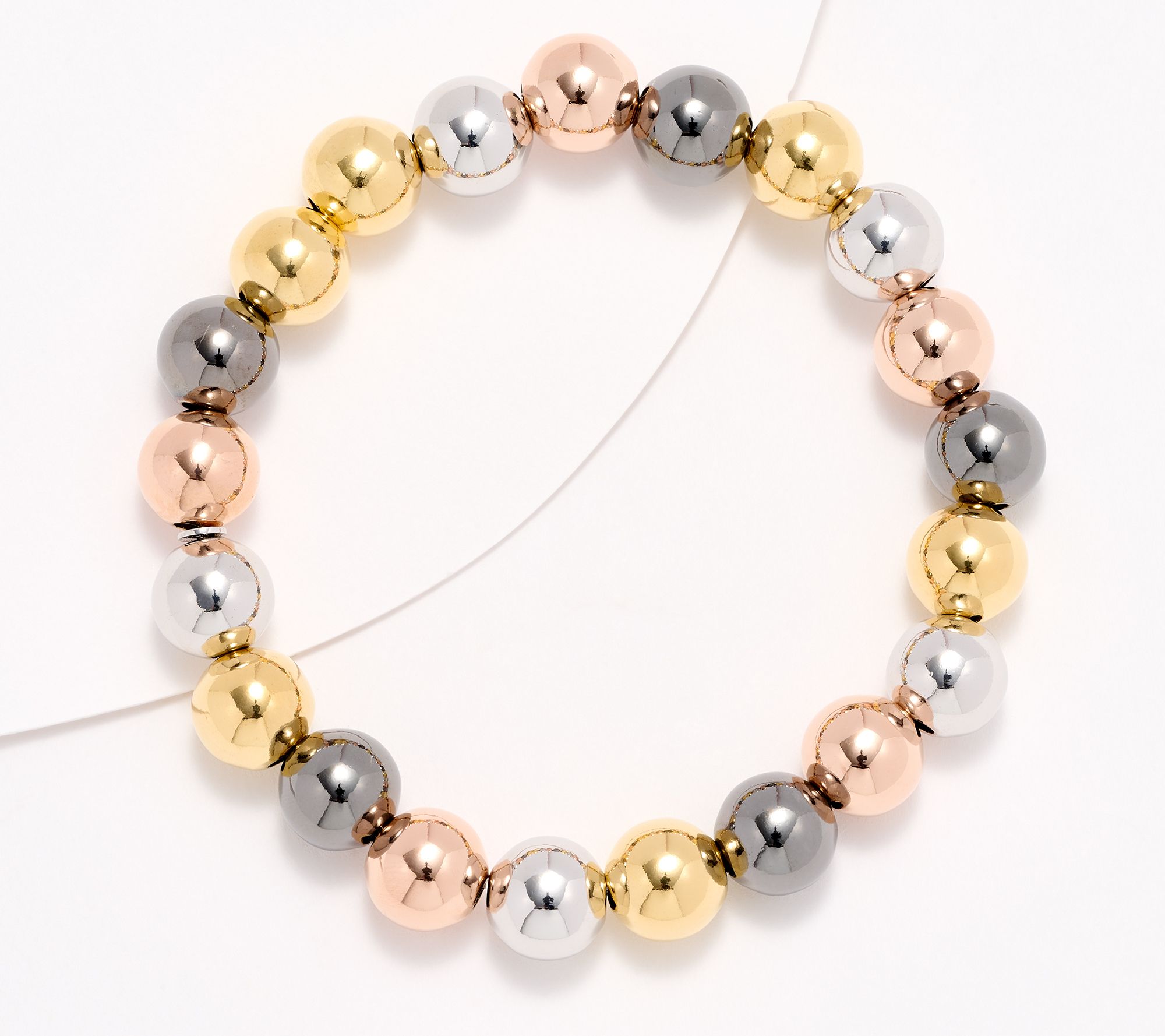 "As Is" David Markstein Bronze 10mm Beaded Bracelet
