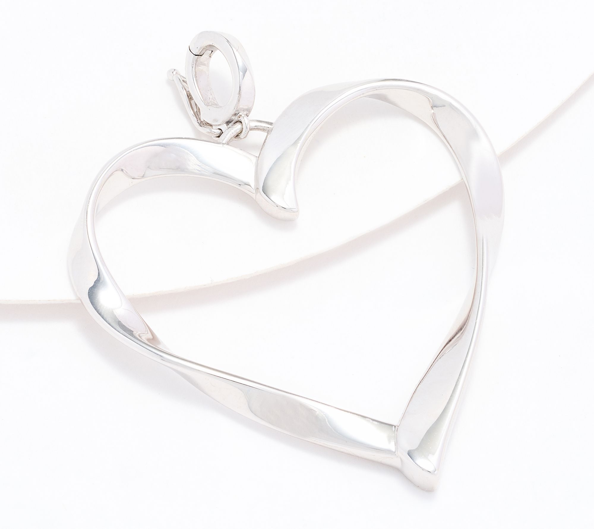 Christian James by Scott Grimes Sterling 2" Ripple Heart Enhancer, 7.3g