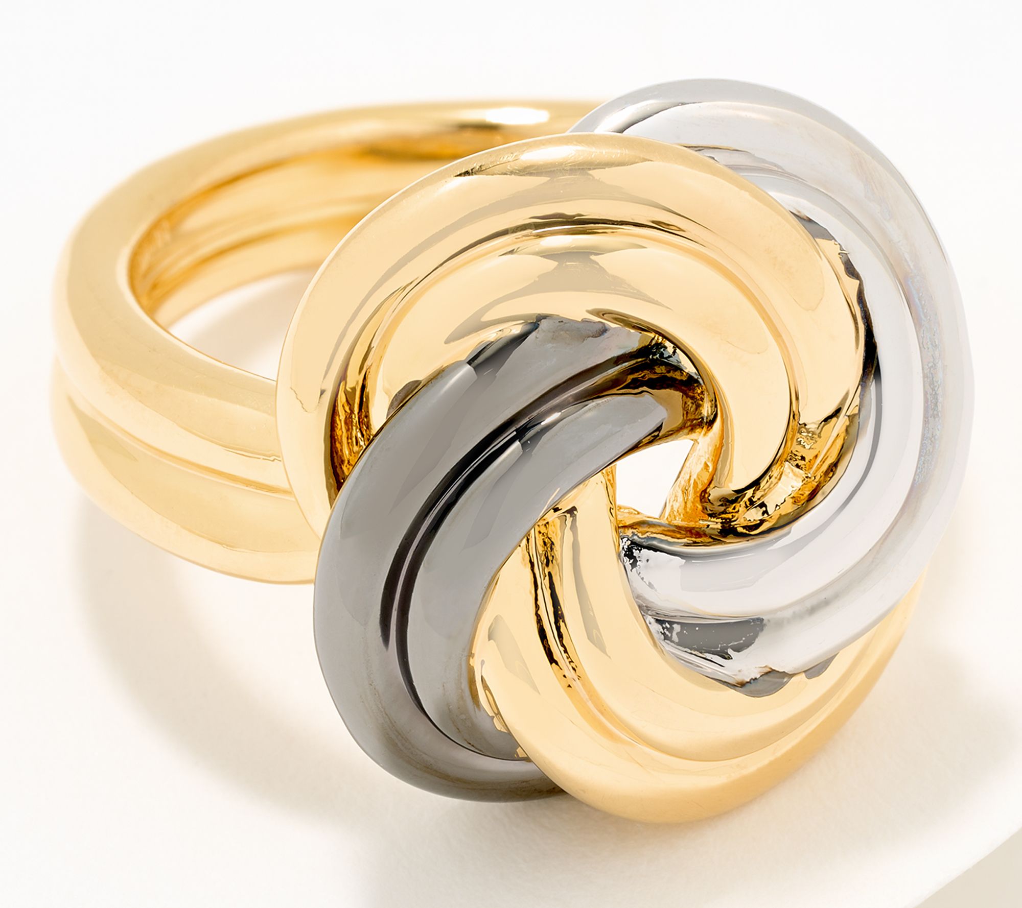 "As Is" David Markstein Bronze Dimensional Love Knot Ring
