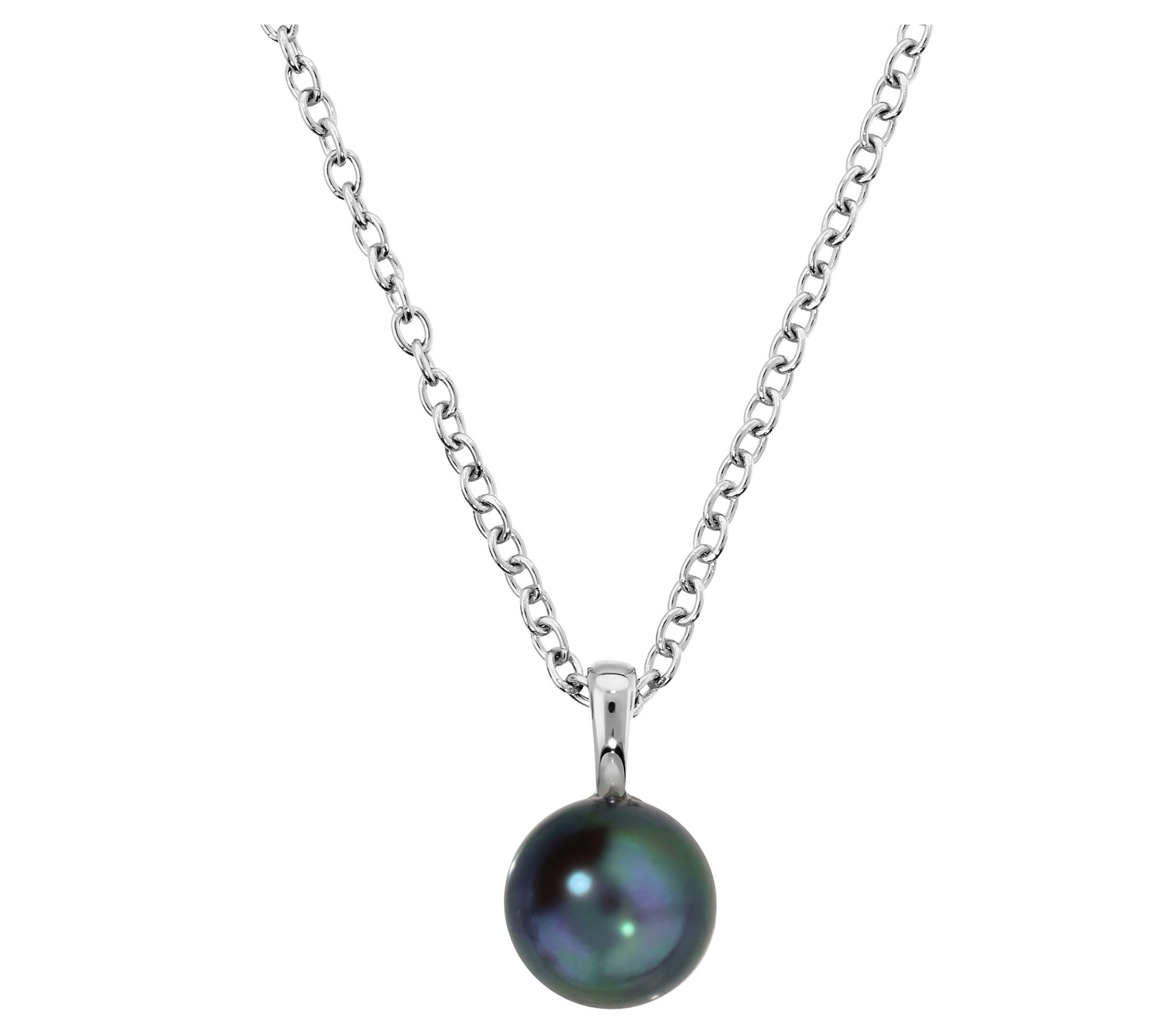 Honora Cultured Pearl Solitaire Pendant w/ Chai n