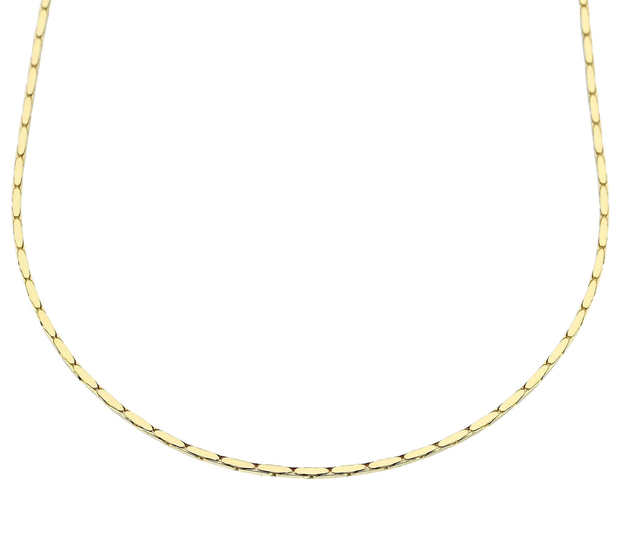 Silver Style 1mm Diamond Cut Cardano Chain Necklace, Sterling