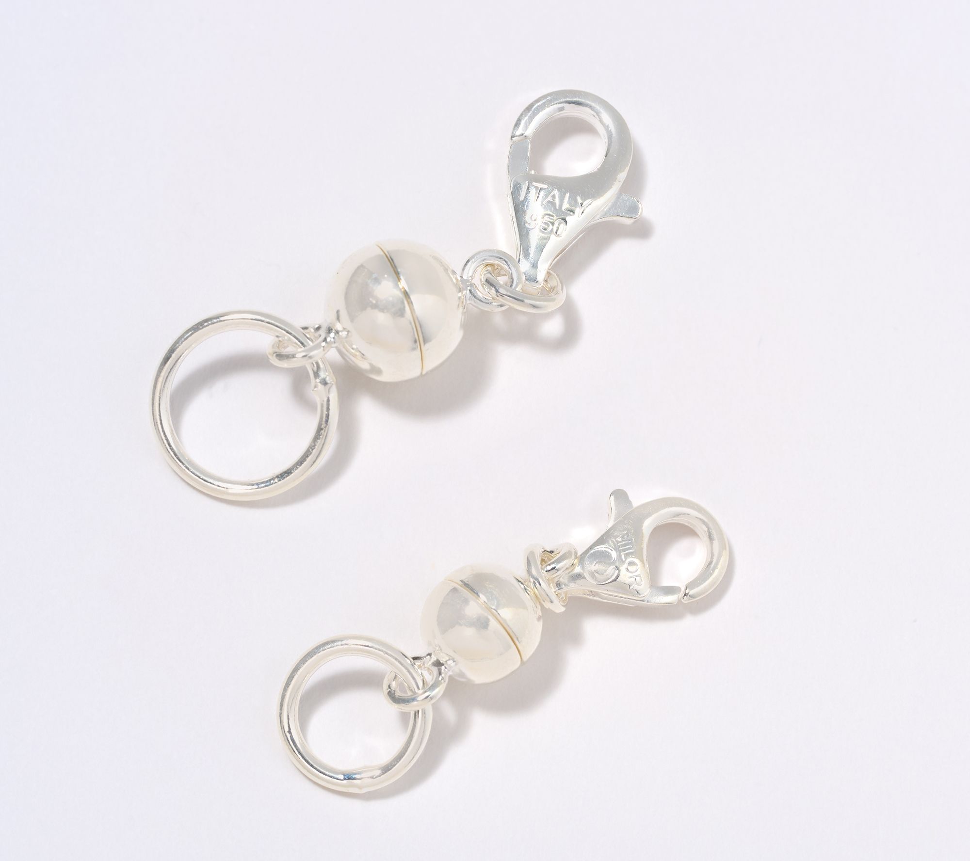 UltraFine 950 Silver Set of 2 Polished Magnetic Clasp