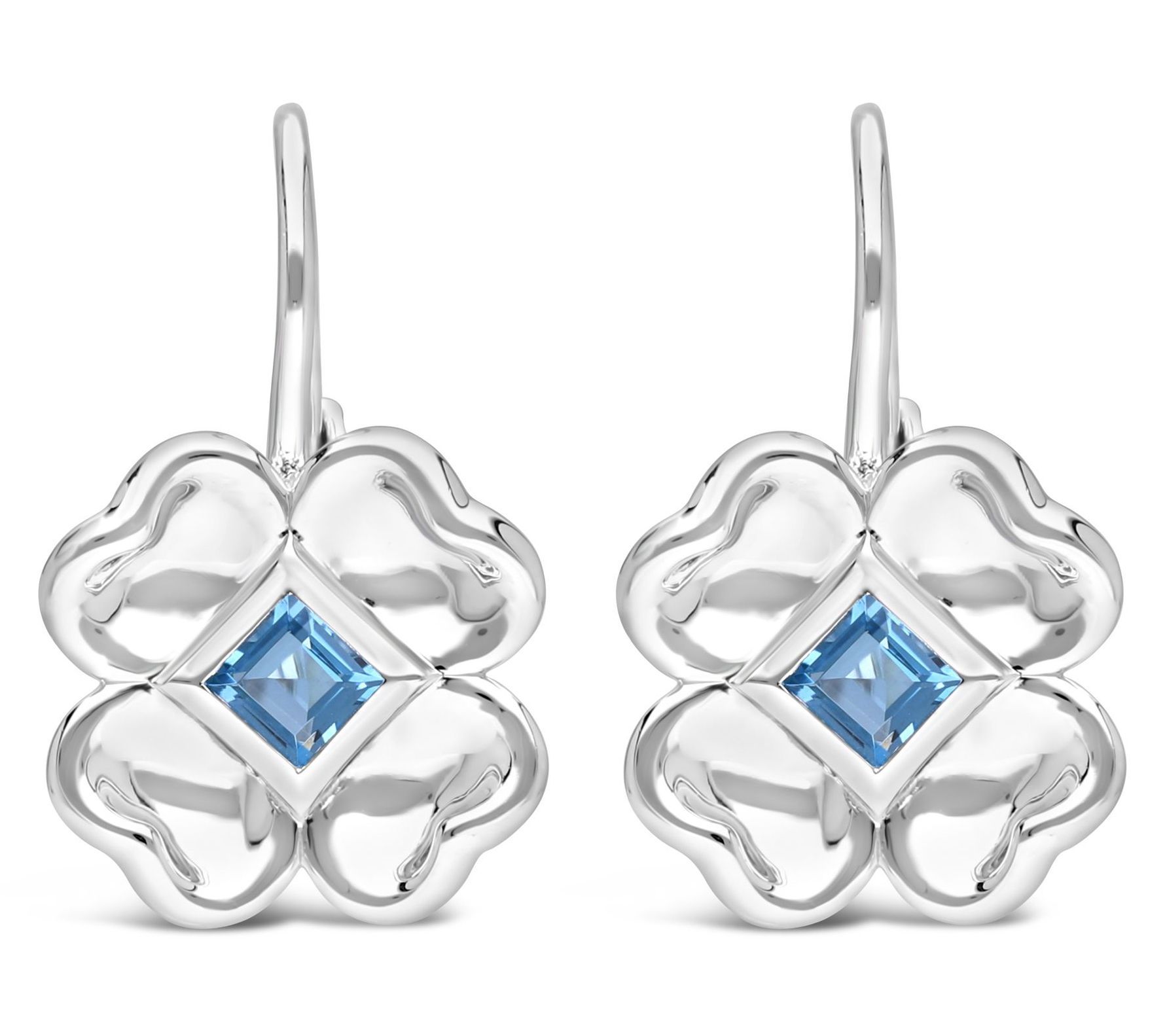 Margo Manhattan Sterling Silver Blue Topaz Chloe Earrings