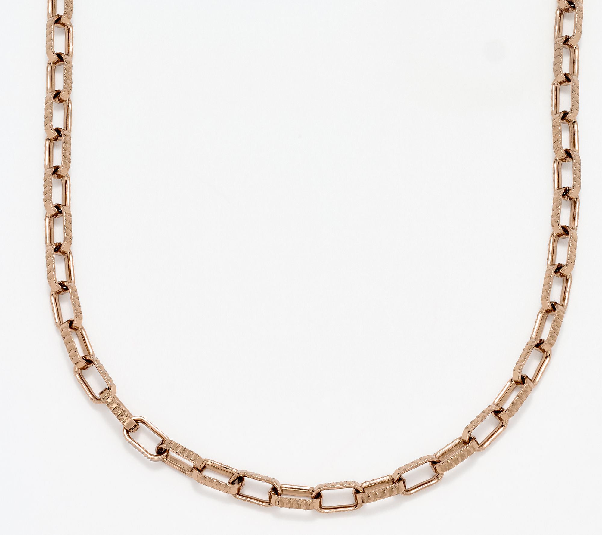 As Is" David Markstein Bronze Premiere Luxe Paper Clip Necklace, 20