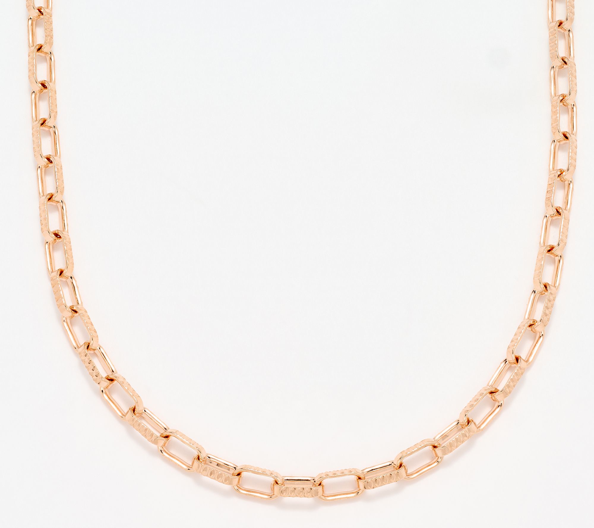 As Is" David Markstein Bronze Premiere Luxe Paper Clip Necklace, 20
