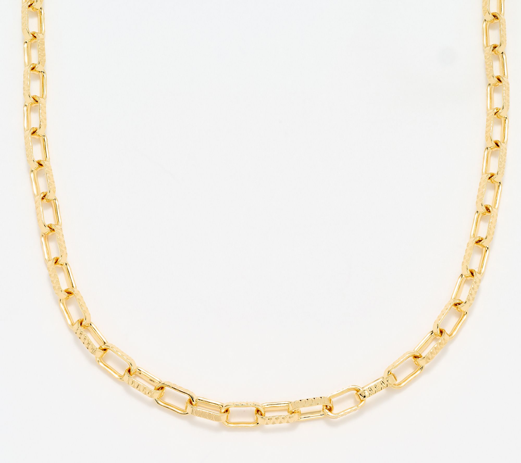 As Is" David Markstein Bronze Premiere Luxe Paper Clip Necklace, 20