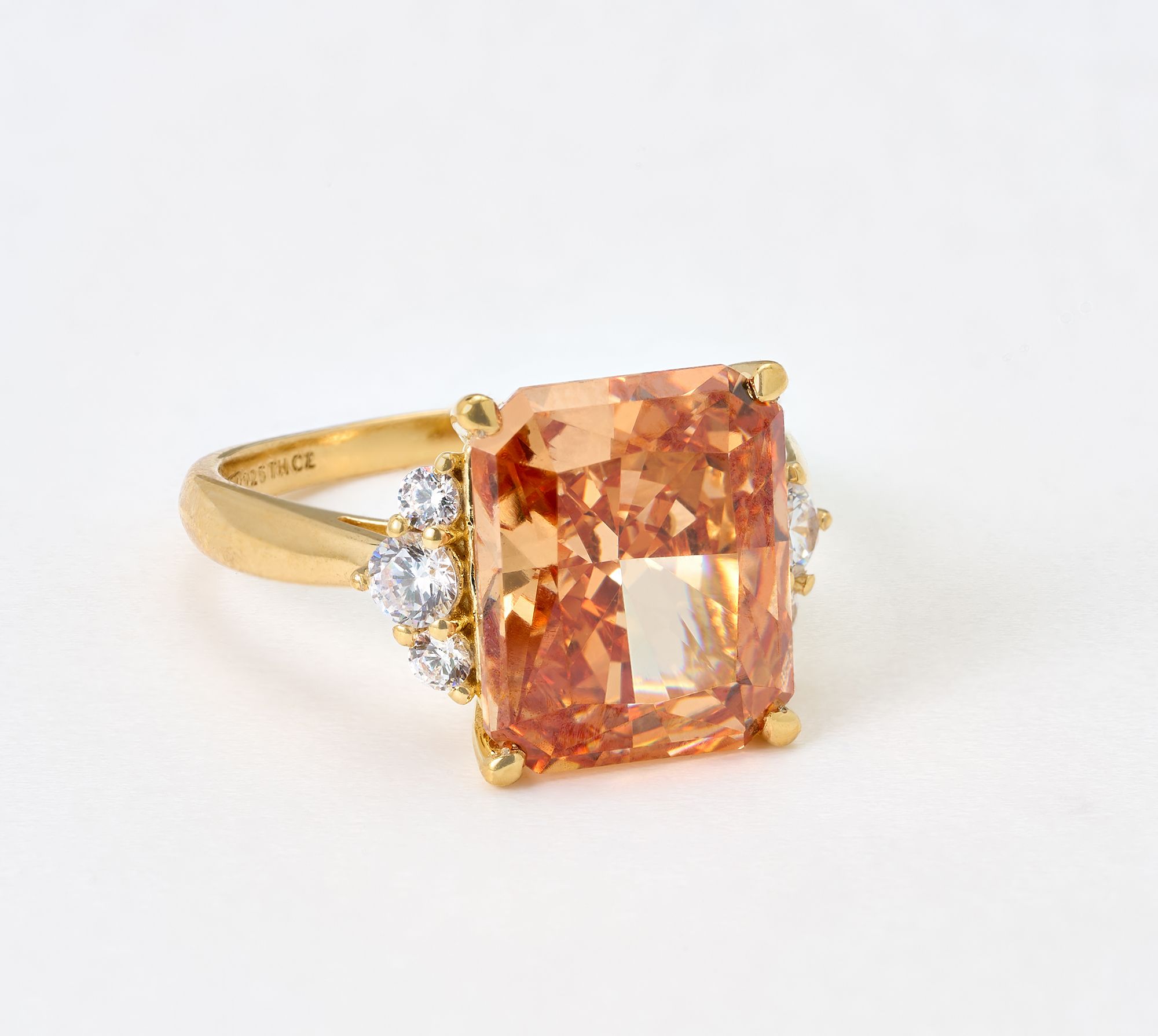 Diamonique Bold Multi-Stone Ring, Sterling Silver