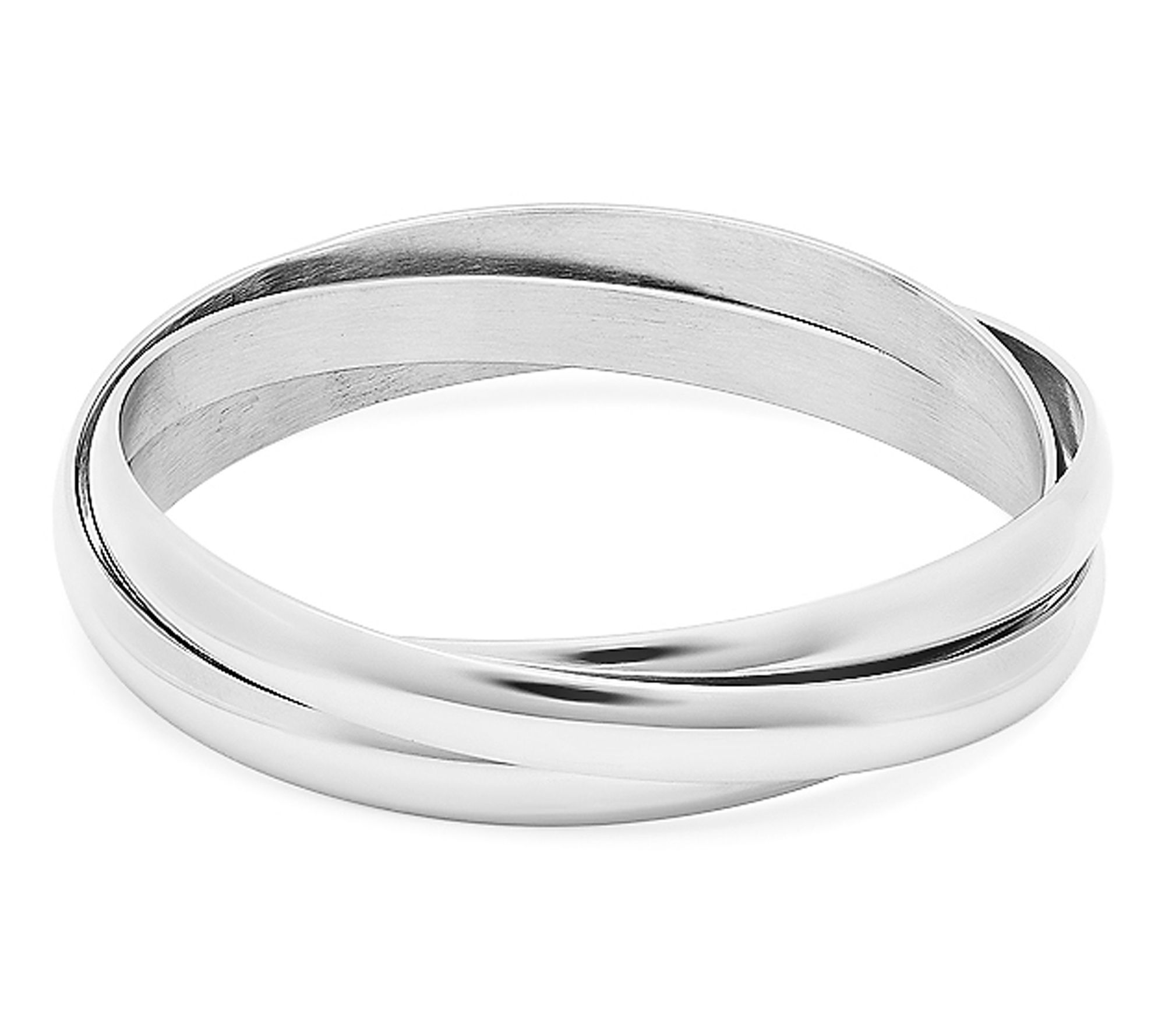 Steel by Design Set of 3 Interlocking Bangle Bracelets