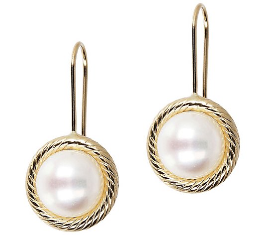 Honora 14K Gold Cultured Pearl Earrings