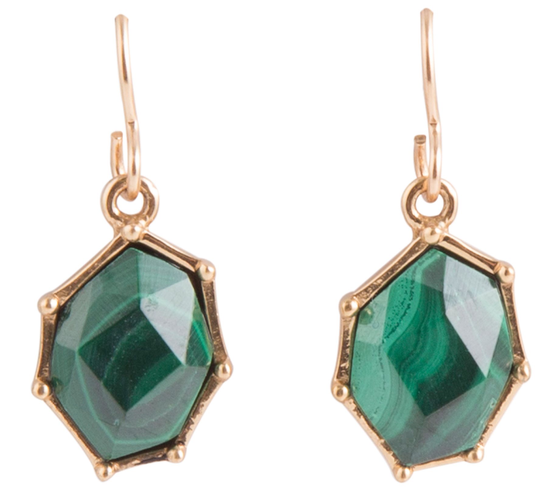 Barse Artisan Crafted Faceted Genunine Onyx Earrings