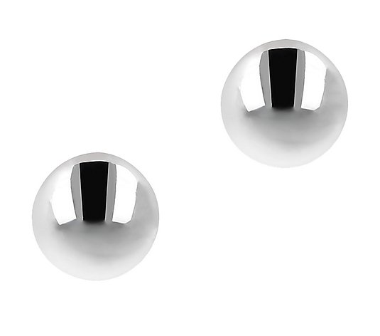 UltraFine Silver 8mm Button Earrings