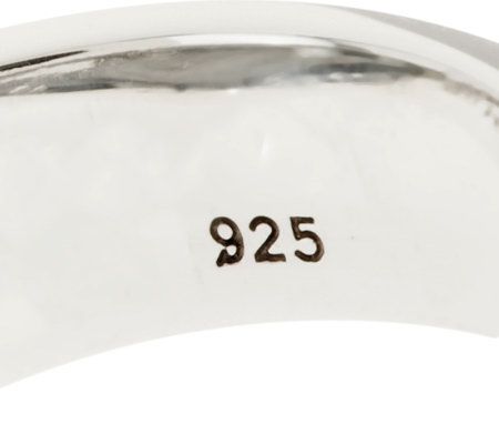 Barry Cord Sterling Garnet Gypsy Wheel Spinner Ring - QVC.com