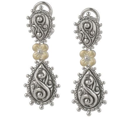 Qvc omega sale back earrings