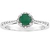 Affinity Sterling Round Birthstone Ring withDiamond Accents