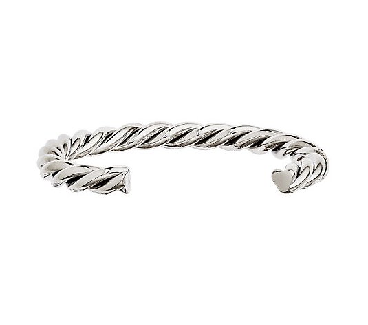 Steel by Design Twisted Polished Cuff