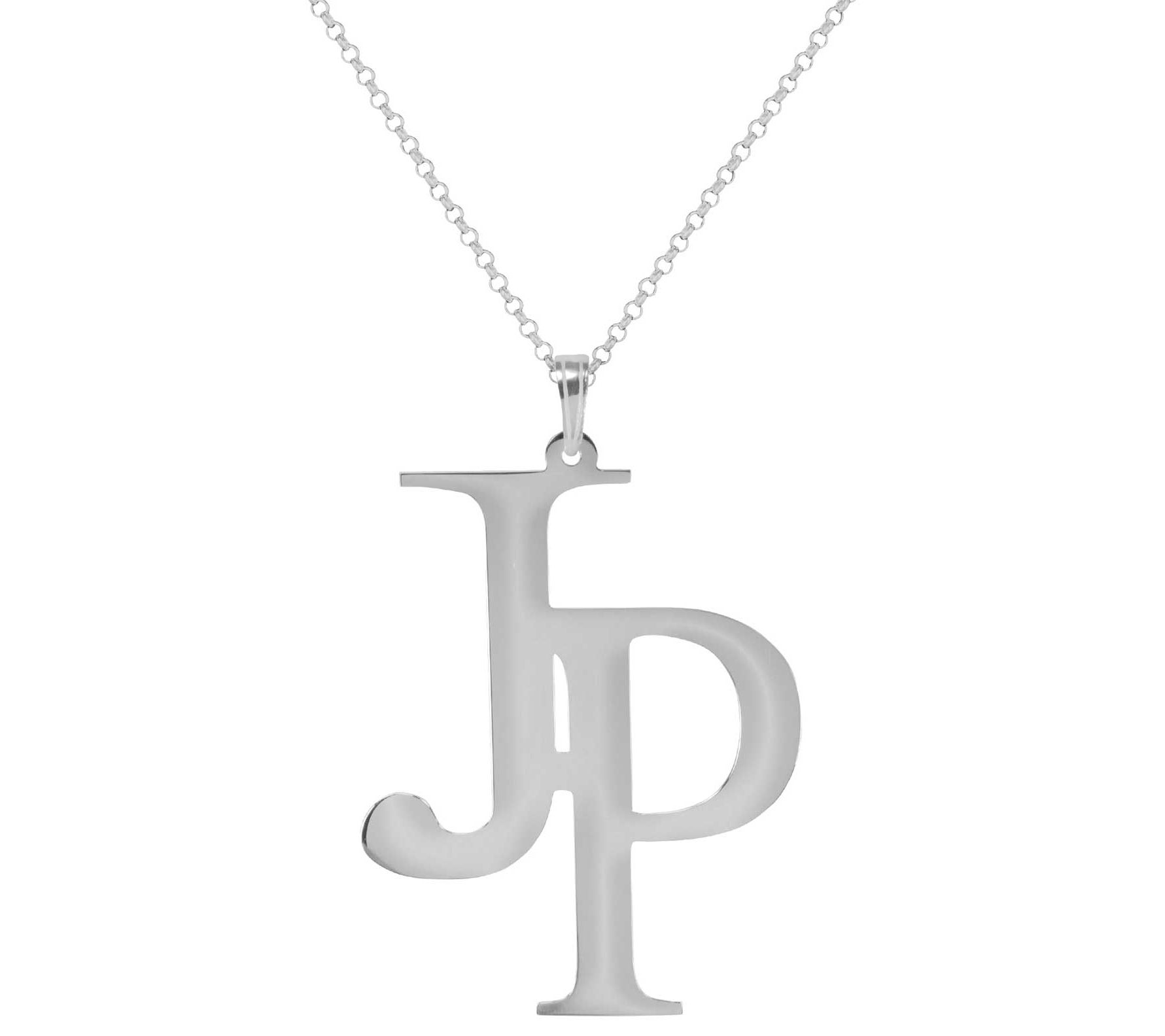 Sterling Two Letter Personalized Necklace