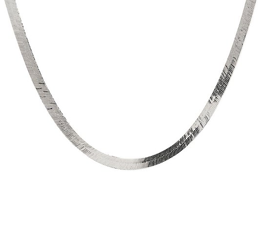UltraFine Silver 16" Polished Herringbone Neckl ace, 6.3g