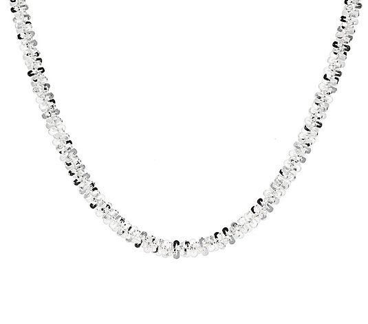 UltraFine Silver 16" Crisscross Necklace, 27.0g