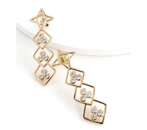 Valencia Key Dream Dangle Earrings, Sterling