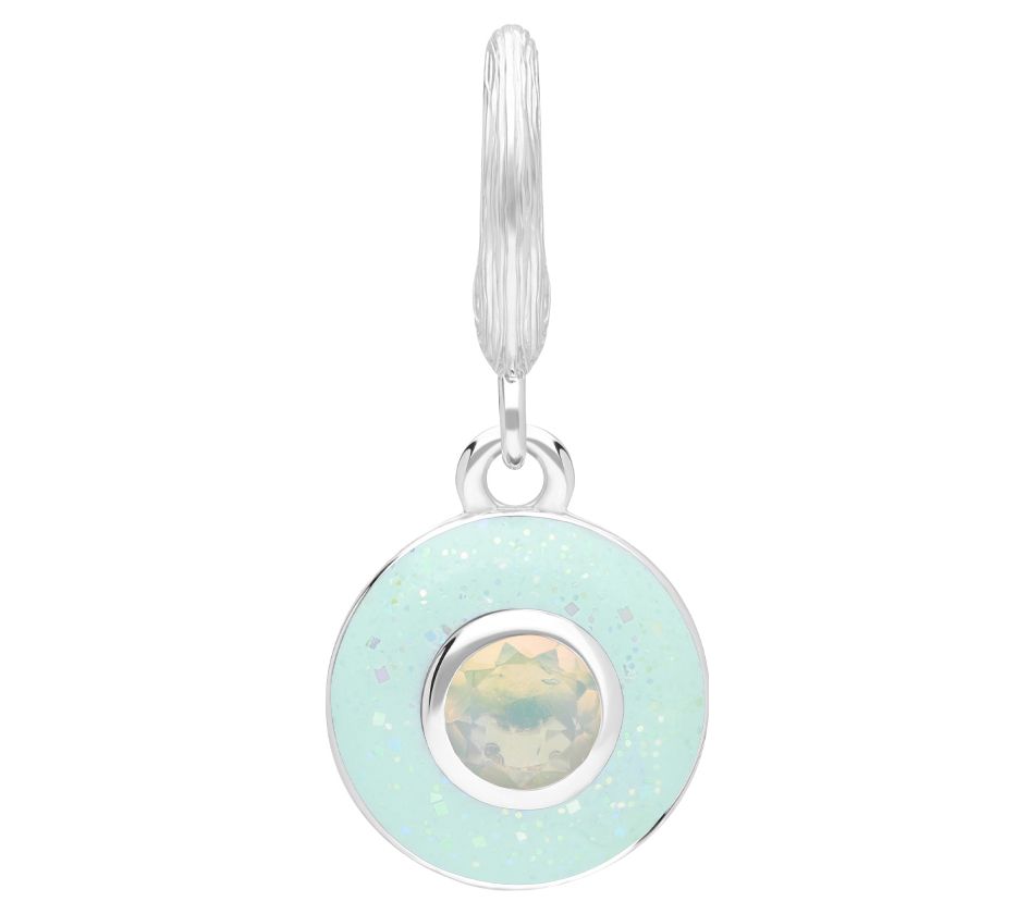 Ariva Sterling Silver Enamel Birthstone Charm