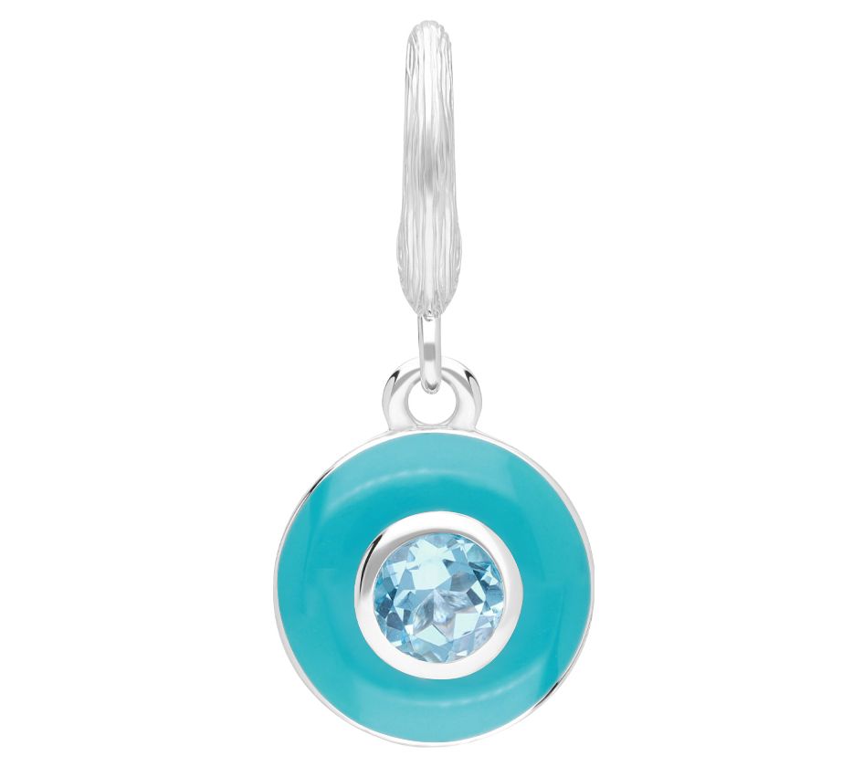Ariva Sterling Silver Enamel Birthstone Charm