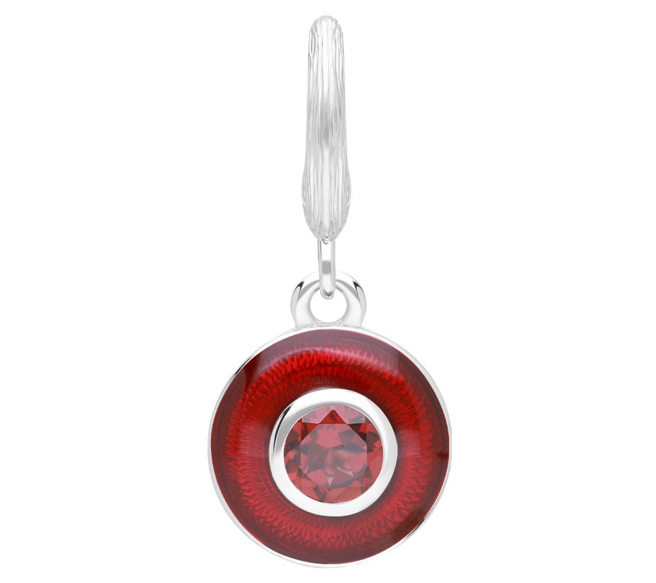 Ariva Sterling Silver Enamel Birthstone Charm