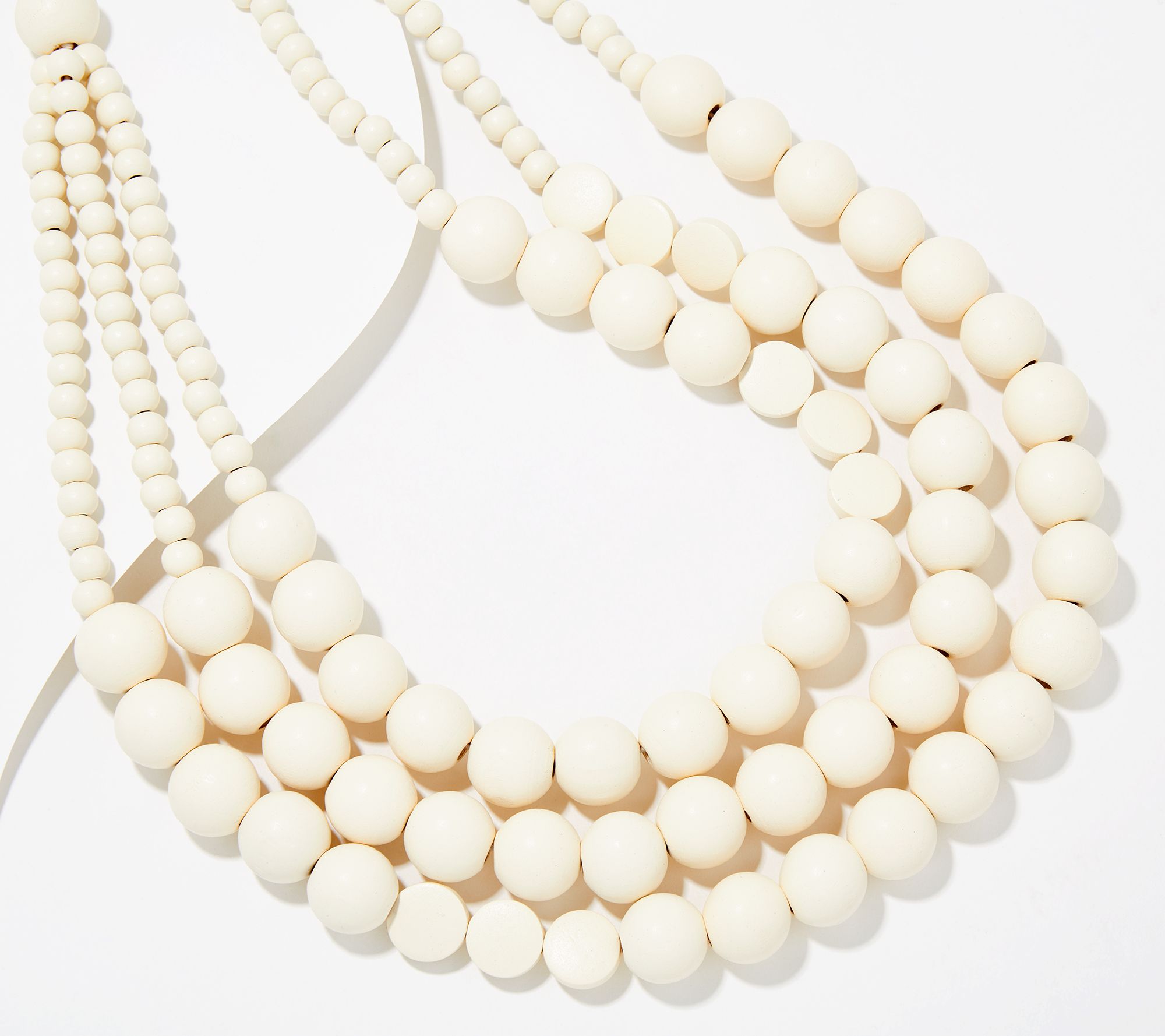 "As Is" Susan Graver Multi- Strand Beaded Necklace