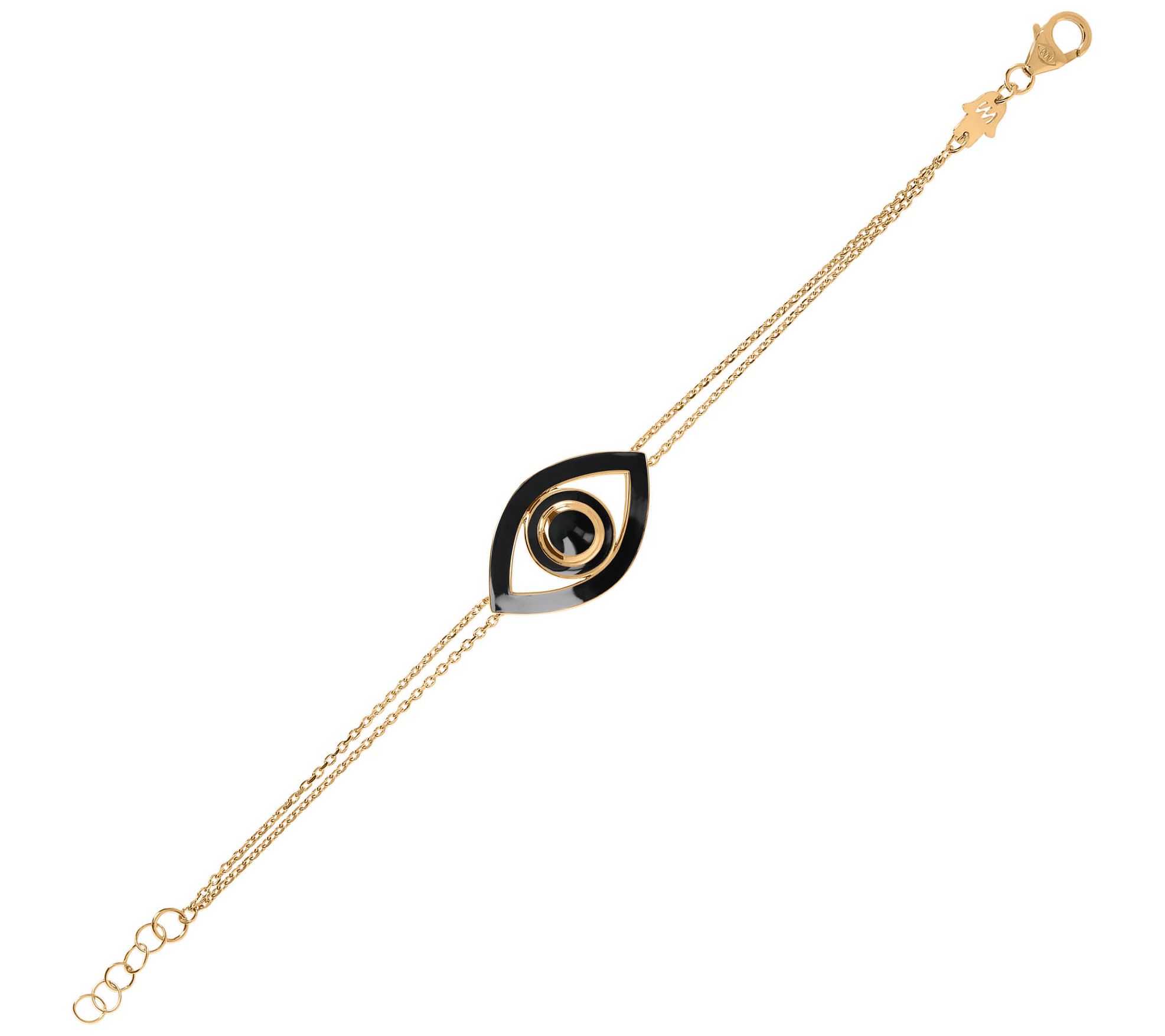 Netali Nissim Enamel Bold Evil Eye Bracelet, 18K Gold Plated