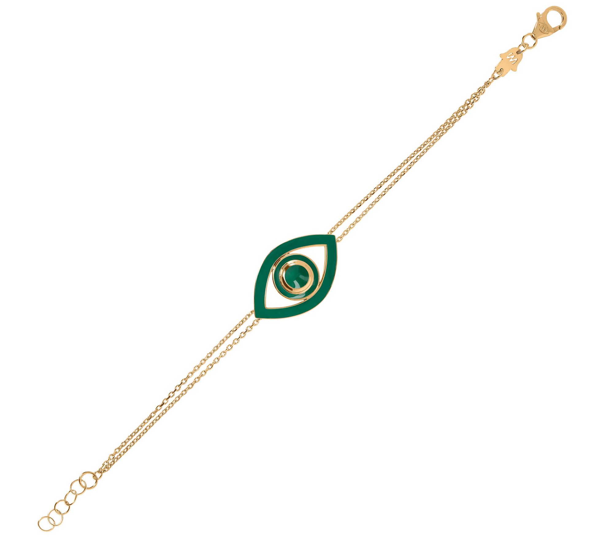 Netali Nissim Enamel Bold Evil Eye Bracelet, 18K Gold Plated