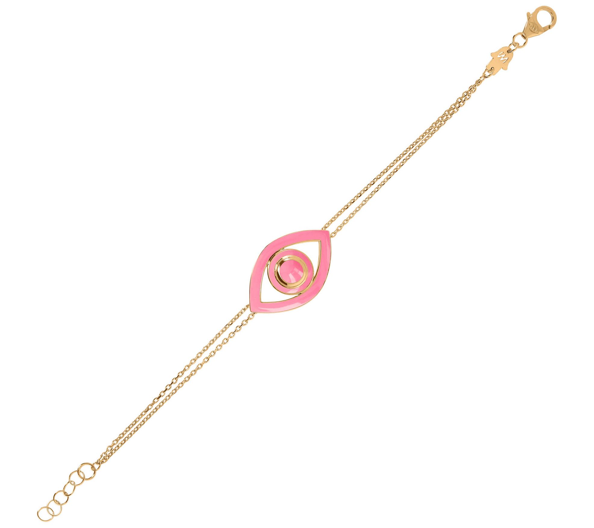 Netali Nissim Enamel Bold Evil Eye Bracelet, 18K Gold Plated