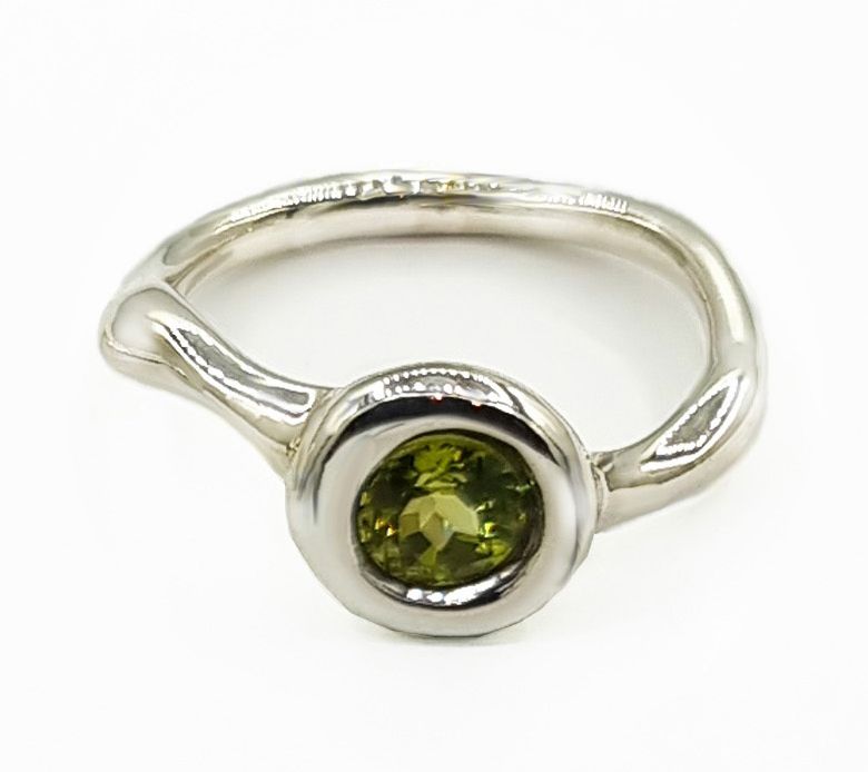 Hagit Sterling Silver Gemstone Twisted Ring