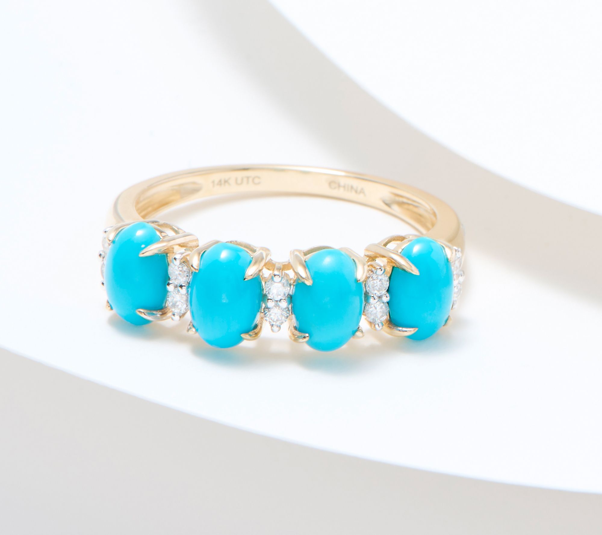 "As Is" Affinity Gems Oval Cut Gemstone & Diamond Ring