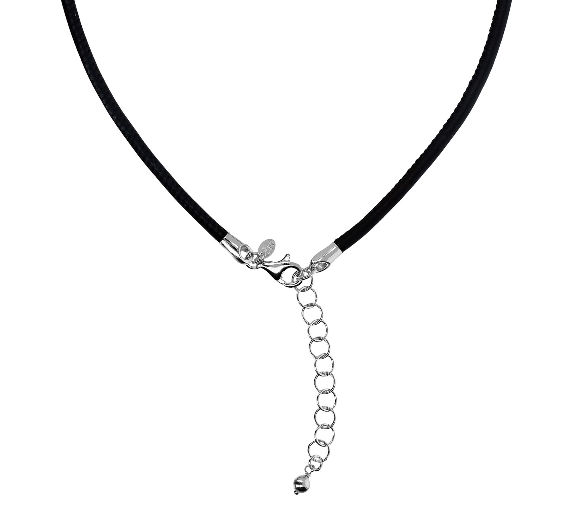 David Markstein Sterling Silver 22" Leather N ceklace