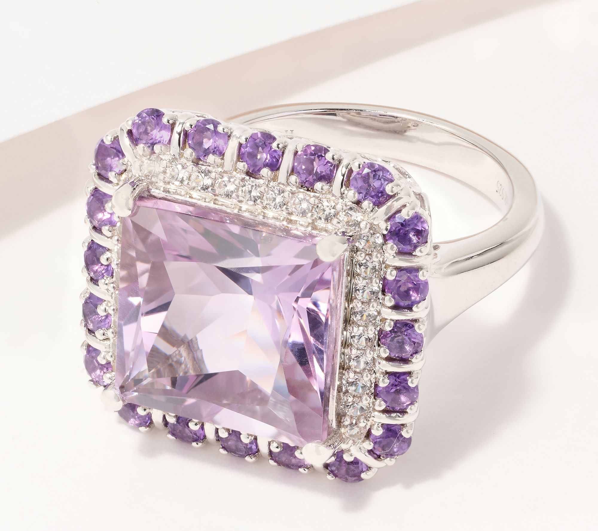 Qvc amethyst outlet rings