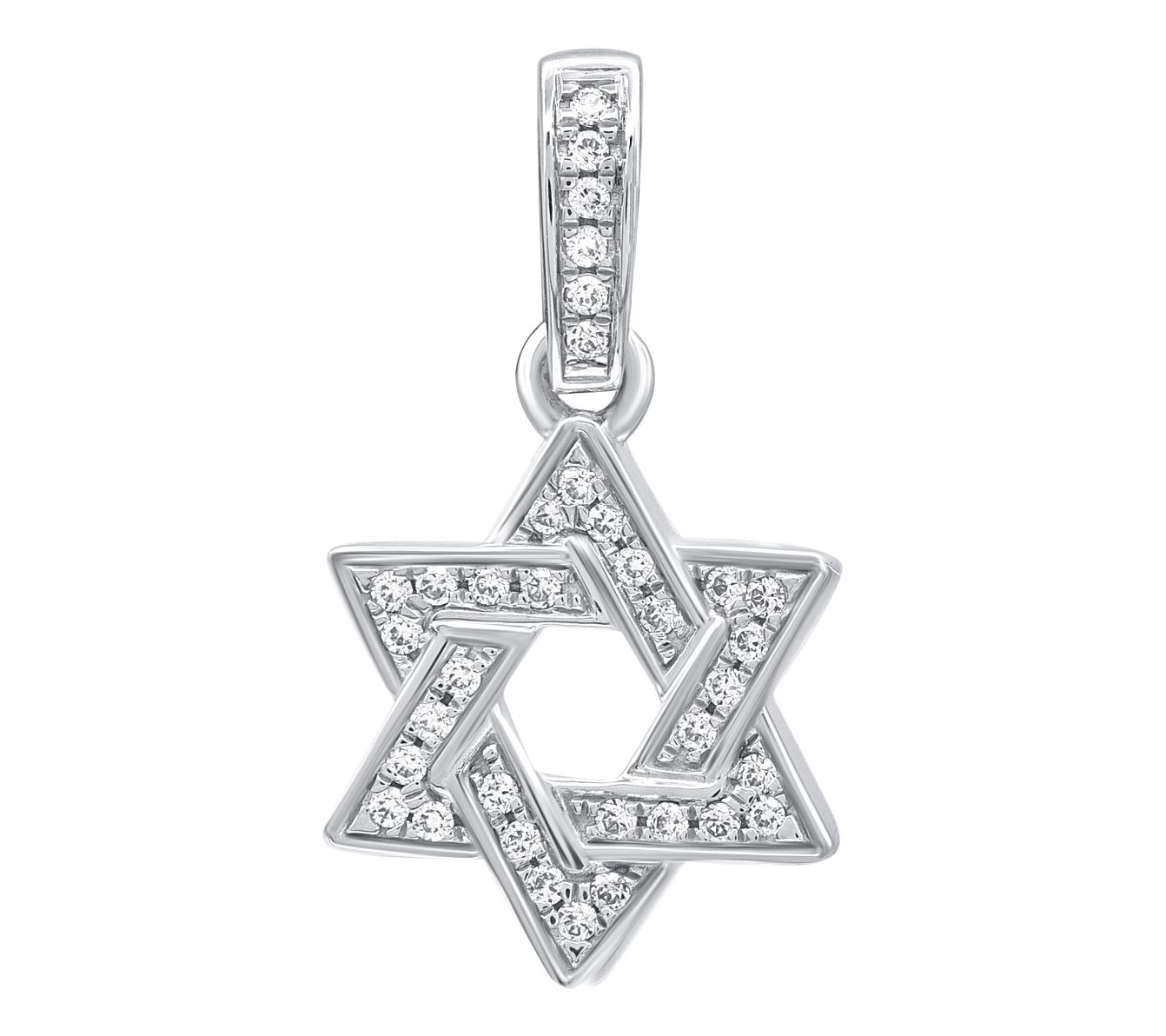 Accent by Affinity Diamond Star of David w/ Chain, 14K