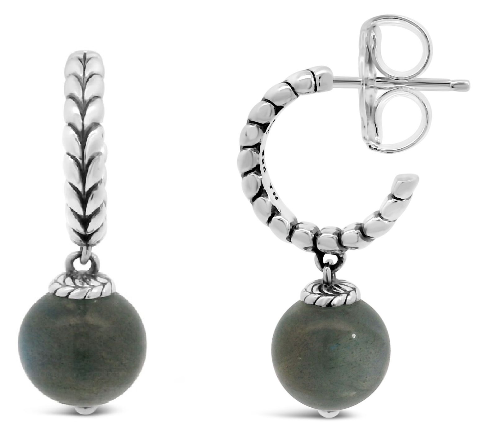 Tiffany Kay Studio Sterling Silver LabradoriteHoop Earrings