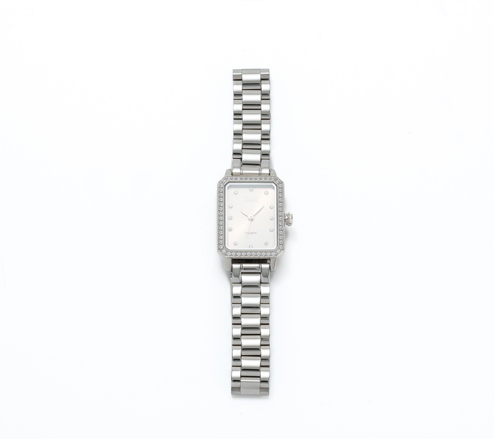 Diamonique Stainless Steel Adjustable Watch