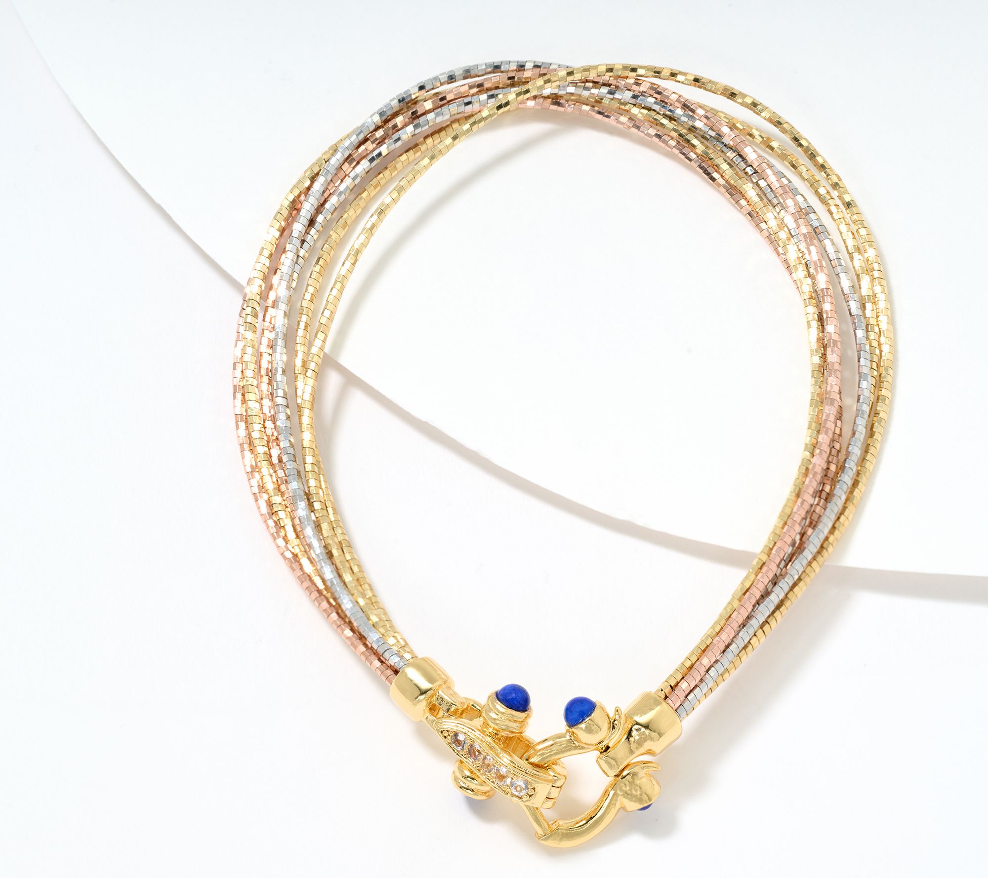 "As Is" David Markstein Bronze Multi- Strand Omega Bracelet