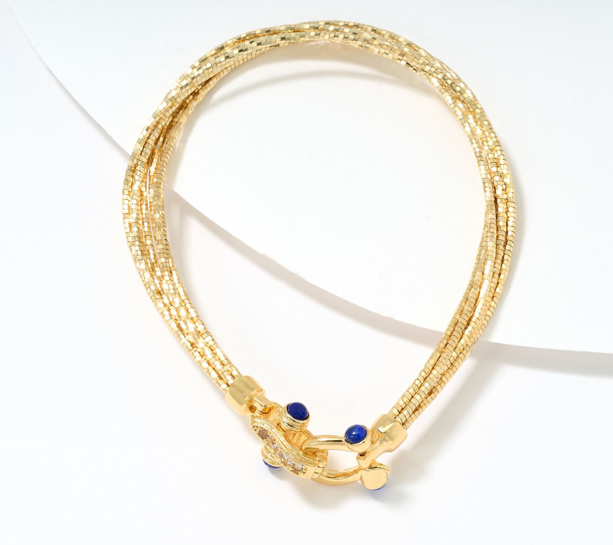 "As Is" David Markstein Bronze Multi- Strand Omega Bracelet