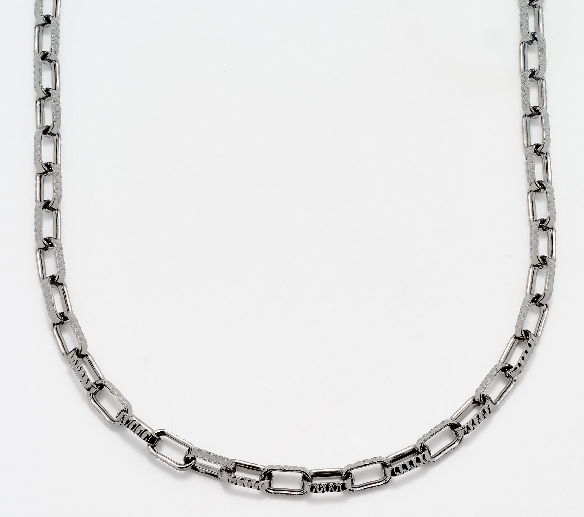 As Is" David Markstein Bronze Premiere Luxe Paper Clip Necklace, 22