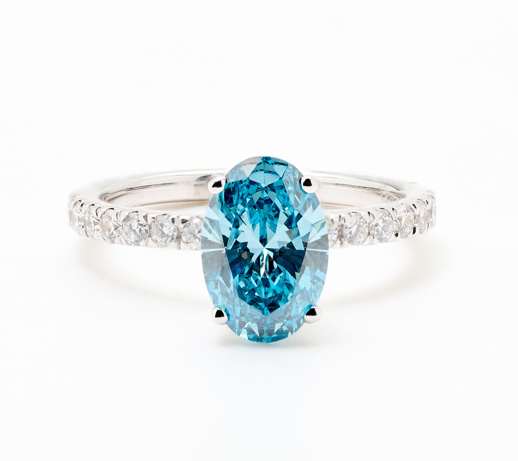 Fire Light Lab Grown Diamond 2.5 cttw Diamond Ring White, 14k