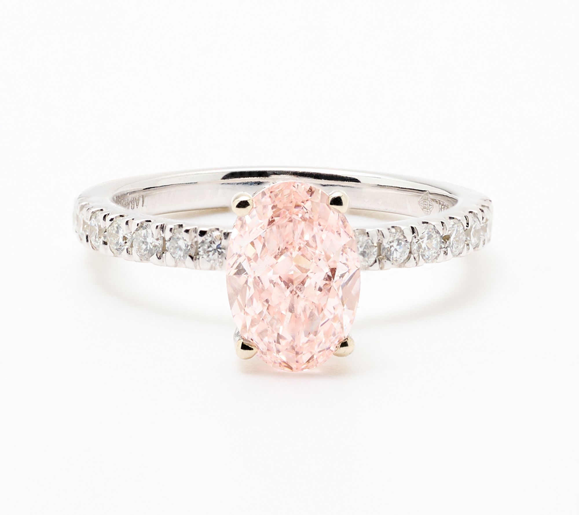 Fire Light Lab Grown Diamond 2.50 cttw Color Ring, 14K White Gold
