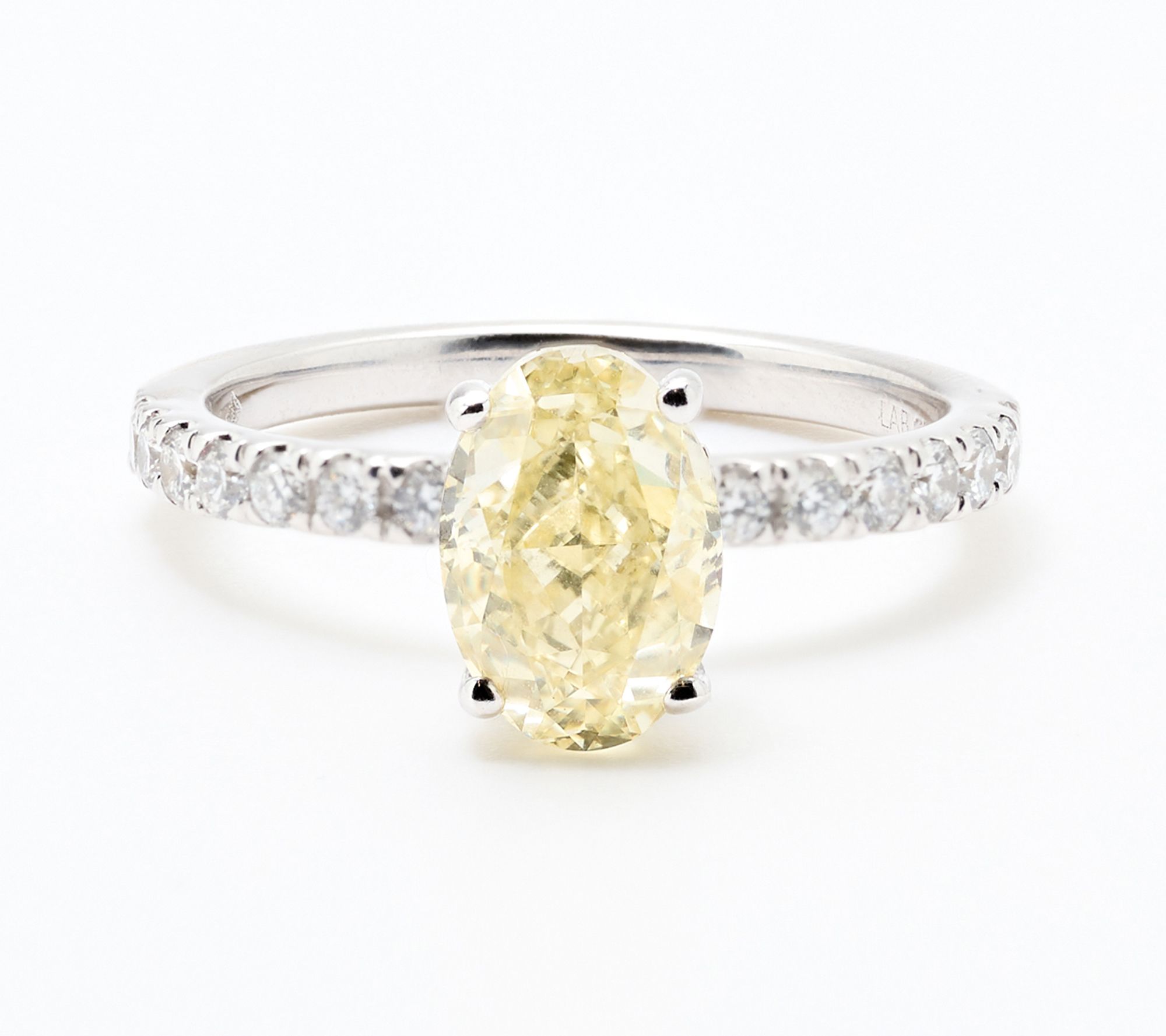 Fire Light Lab Grown Diamond 2.50 cttw Color Ring, 14K White Gold