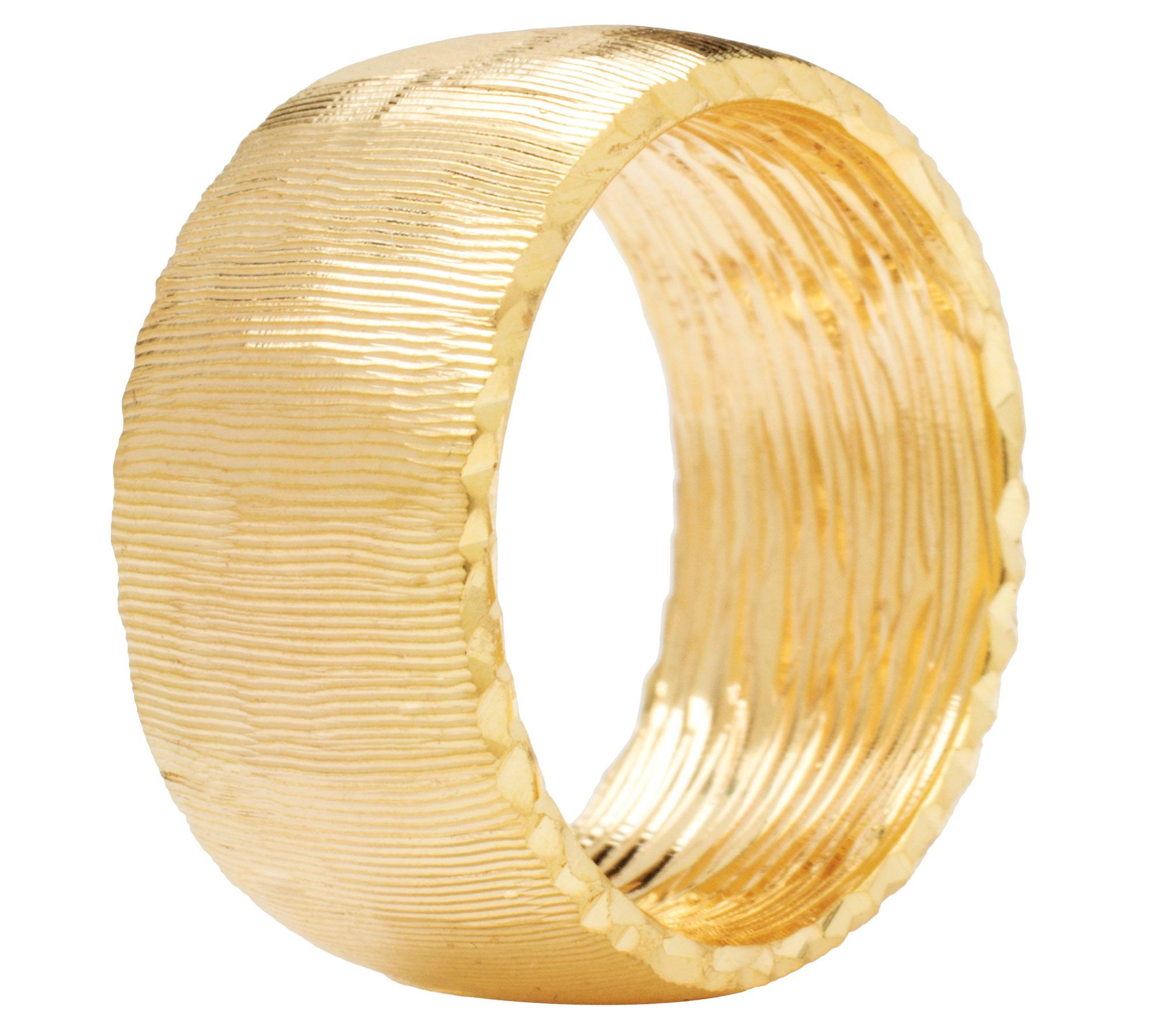 Arte d'Oro Satin Finish Band Ring 18K Gold, 4.70g - QVC.com