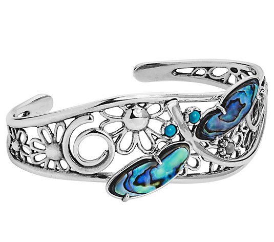 American West by Fritz Casuse Sterling Dragonfly Cuff