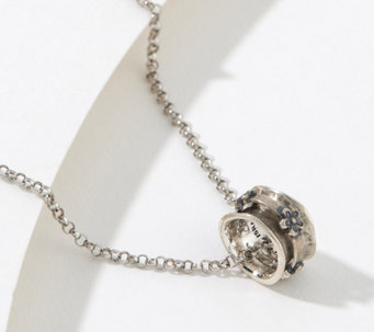 Or Paz Sterling Silver Motif Spinner Necklace - J396107