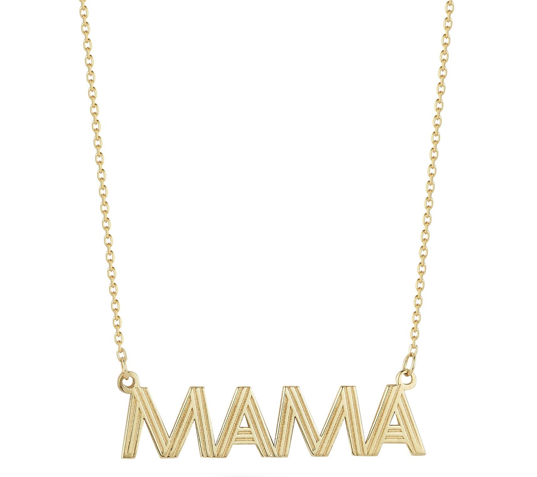 Luminosa Gold Vintage MAMA Necklace, 14K