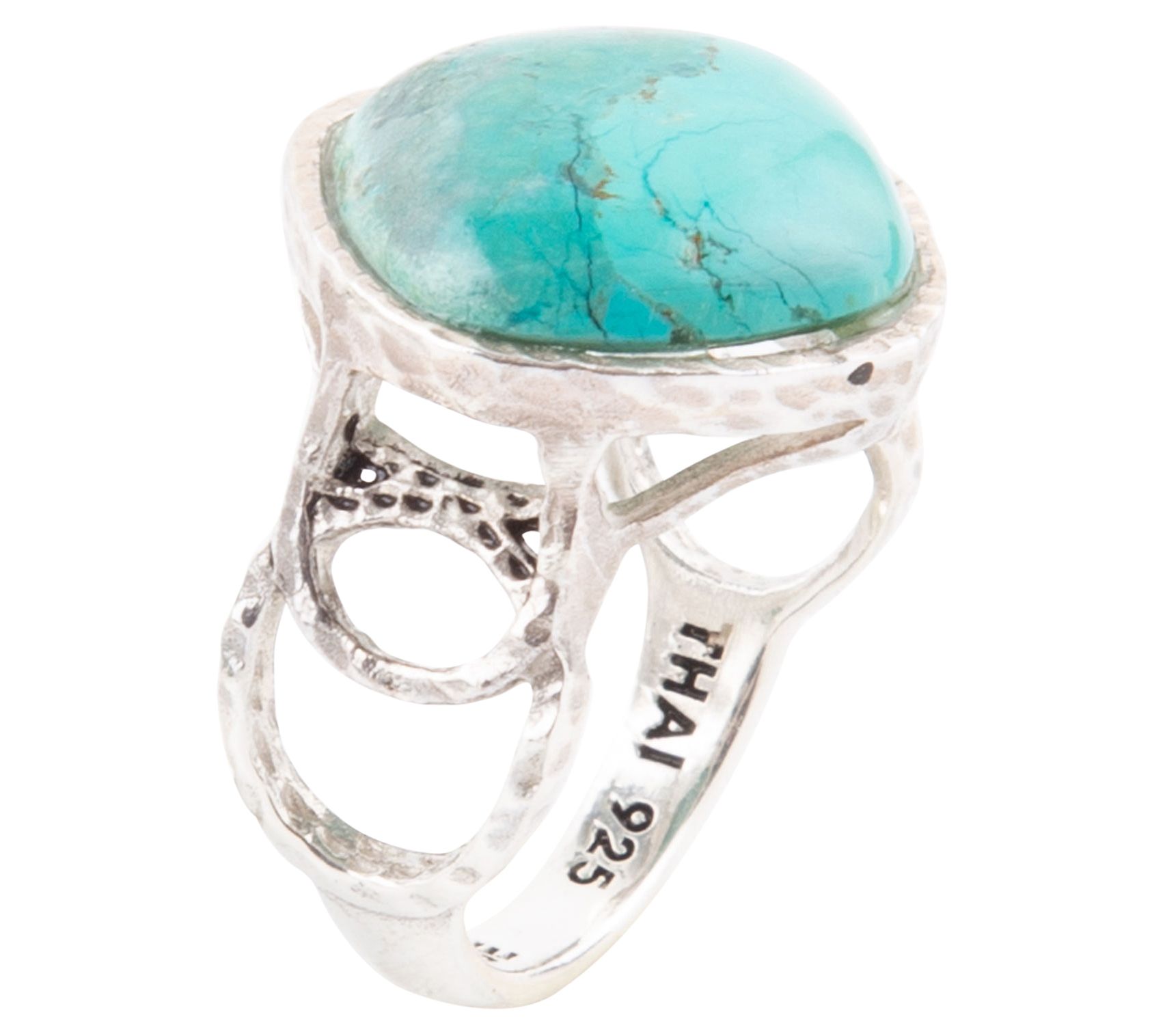 Barse Artisan Crafted Hypnosis Composite Turquoise Ring - QVC.com