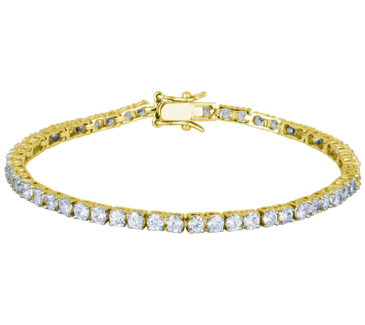 Diamonique 9.65 cttw Tennis Bracelet, Sterling Silver