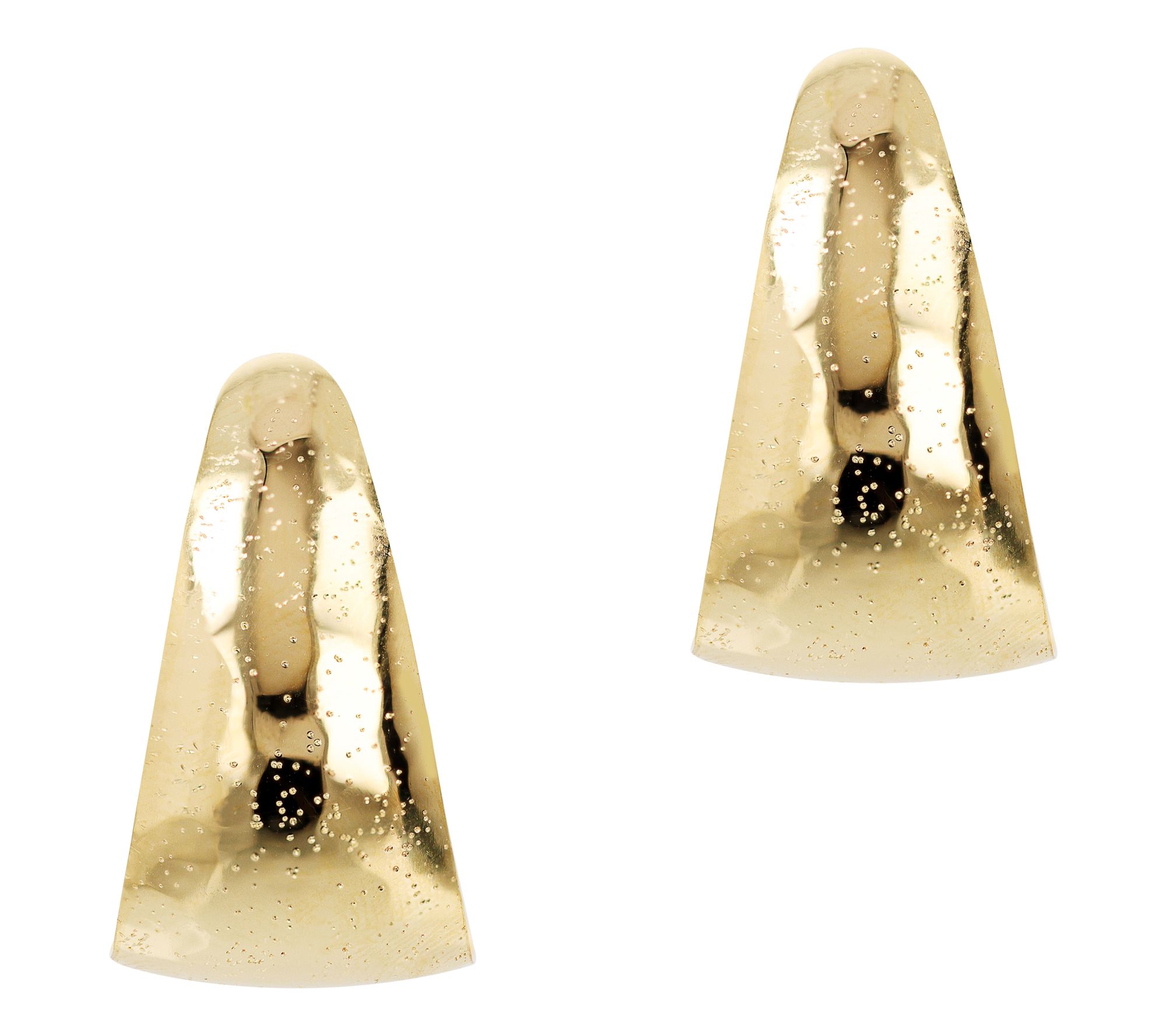 Italian Silver Stardust Finished Earrings, Sterling